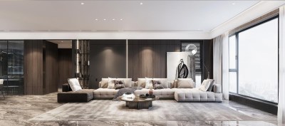 现代客餐厅3D模型下载